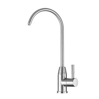 Robinet d'évier de cuisine avec filtre à eau, cartouche en céramique, montage sur plan, acier inoxydable 304