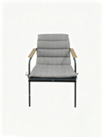 Ensemble de conversation pour patio extérieur 4 pièces, mobilier de jardin moderne avec deux chaises, deux fauteuils et une table basse