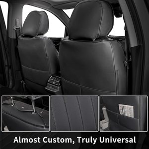 Housse de siège avant universelle EKR en cuir PU, protection de siège, coussin, accessoires intérieurs automobiles pour la plupart des véhicules - Product Image 3