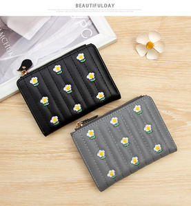 กระเป๋าสตางค์ผู้หญิงแบบสั้น ดีไซน์มินิมอล ใส่บัตรได้ กระเป๋าใส่เหรียญแบบซิป เหมาะสำหรับฤดูร้อน ส่งออกต่างประเทศ - Product Image 3