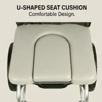 Fauteuil de douche et de toilette AndCare en aluminium 18'' 20'' 22'' pour personnes âgées et handicapées - Fournitures de rééducation et de thérapie avec siège rembourré