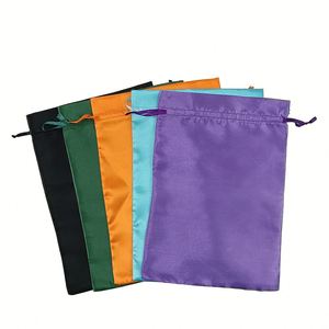 Sac de rangement personnalisable en satin avec cordon de serrage pour perruques, sous-vêtements, chaussures, sacs anti-poussière, sac cadeau avec ruban - Product Image 1