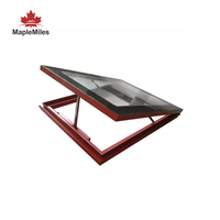 Maplemiles Hot Sell lucarne coulissante électrique Utilisation pour sous-sol Fenêtre de toit en verre étanche