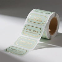 Impression d'autocollants holographiques personnalisés, imperméables, écologiques, autocollants en vinyle PET PP BOPP, étiquettes personnalisées en rouleau pour parfums