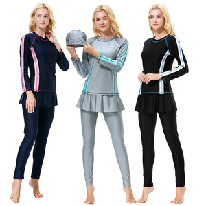 Maillot <span class=keywords><strong>de</strong></span> <span class=keywords><strong>bain</strong></span> 3 pièces pour enfants, ensemble assorti, pour mère et fille, vêtements islamiques, costume <span class=keywords><strong>de</strong></span> plage, hidjab, nouvelle collection - Product Image 5