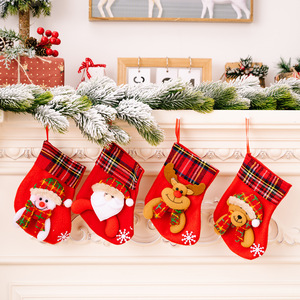 <b>Hot</b> Selling Xmas Ornaments Christmas <b>Socks</b> Christmas Gift Bags Snowman Party Gifts Bag Christmas Stocking - Product Image 3