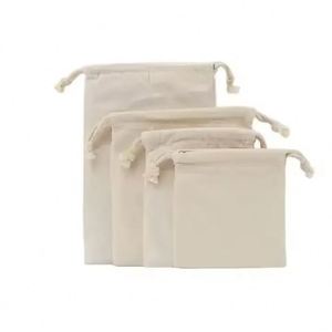 Wholesale Custom Dust <b>Bag</b> Size Eco Friendly Recycled Plain Printed Big Cotton Pouch <b>Cloth</b> Drawstring Dust <b>Bags</b> With Rope Logo - Product Image 4