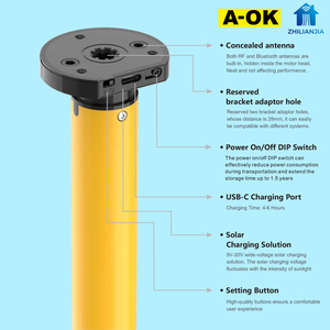 A-OK Motor Tubular Electrónico Recargable Zigbee 3.0 de 25 mm, Control por Voz a través de la Aplicación Tuya Gateway, Persianas Enrollables Inalámbricas Modernas para Oficina - Product Image 5