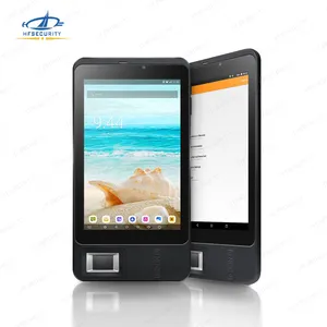 Hfsecurity FP07 Portable 3G 4G WIFI sans fil Cloud prêt logiciel temps de présence biométrique empreintes digitales tablettes 7 pouces tablette