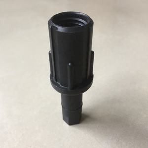 1-1/2 ''38mm עגול שחור תרמופלסטיים מתכוונן Hex רגליים הכנס עבור רהיטים - Product Image 2