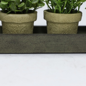 Planta Suculenta Artificial en Maceta, Bonsái de Jade Artificial en Maceta de Pulpa de Papel, Mini Decoración Ecológica para Bodas, Hogar, Oficina y Escritorio - Product Image 2