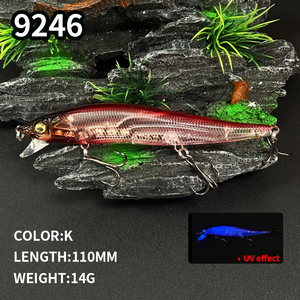 Leurre de <span class=keywords><strong>pêche</strong></span> professionnel Minnow Wobbler SP Dive 11cm 14g, action 1.5m, Jerkbaits de qualité, appât artificiel pour brochet et prédateurs, en promotion - Product Image 5
