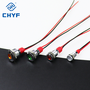 Chyf không thấm nước IP65 6mm 8mm 10mm 12mm 3-9V thép không gỉ dẫn ánh sáng chỉ báo tín hiệu dẫn ánh sáng với vít chân - Product Image 5