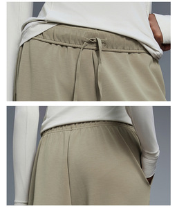 Pantalon de survêtement CNSHELL à taille basse pliable avec cordon de serrage, jambes larges, en modal, pieds ouverts, <span class=keywords><strong>jogger</strong></span> - Product Image 4
