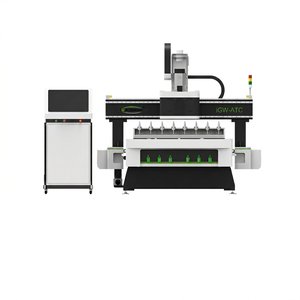 Routeur CNC 1325 1530, machine de découpe et de sculpture sur bois 3D, équipement de travail du bois, commande PLC, 8 axes, fraisage haute précision, broche AC 9KW - Product Image 1