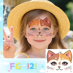 สติกเกอร์ติดหน้าเด็ก <span class=keywords><strong>ลาย</strong></span>การ์ตูนสัตว์ แบบกากเพชร สำหรับแต่งหน้าชั่วคราว <span class=keywords><strong>ลาย</strong></span>ยุโรปอเมริกัน ปี 2025 - Product Image 6