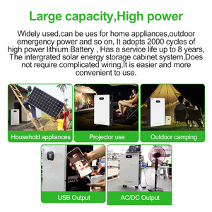 Station d'alimentation portable Lifepo4 4000W 3000W 2000W 2400W 4Kwh 3600W Station solaire - Product Image 3