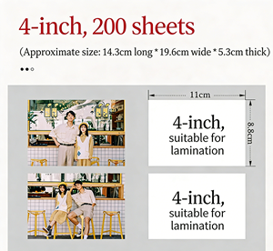 Álbum de Fotos Familiar para Bebés de 4 Pulgadas, Colección de 200 Fotos, Regalos de Cumpleaños en Oferta - Product Image 6