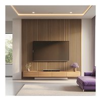 ACE Mobilier de maison moderne Mobilier de salon Meuble de salon grain de bois Support de téléviseur Meuble TV avec table basse