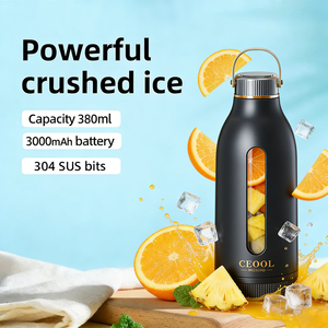 Ceool Mini Licuadora Portátil para Jugo Fresco Recargable por USB Mezclador de Frutas Botella Licuadora Portátil para Smoothies - Product Image 2