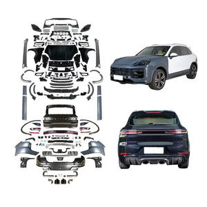 Kit carrosserie style <span class=keywords><strong>Porsche</strong></span> <span class=keywords><strong>Cayenne</strong></span> Turbo <span class=keywords><strong>GT</strong></span> 2024 avec phares LED, pare-chocs avant, hayon, matériau PP, pièces de modification automobile - Product Image 1