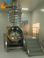 Homogénéisateur émulsifiant sous vide 200L 300L 500L 1000L avec élévateur hydraulique pour la production de crèmes, lotions, gels, sauces et pâtes cosmétiques et alimentaires