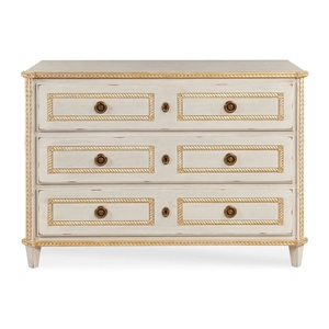Cómoda Estilo Rústico Francés con Acabado Retro, <span class=keywords><strong>Madera</strong></span> de Abedul, 3 Cajones, Diseño Independiente, Ecológica y Duradera, para Dormitorio - Product Image 1