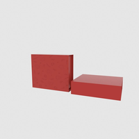 Caja de Regalo Plegable Naranja Grande Premium con Imanes, Caja de Embalaje de Cartón Rígido para Vestido de Novia, Caja de Regalo Personalizada de Lujo