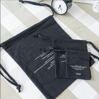 Sacs à cordon personnalisés en coton et lin écologiques - Option cadeau, impression sérigraphique, sans minimum de commande