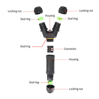 Connecteur en T pour câble électrique étanche IP68, prise en Y 3 broches, 4 broches, 5 broches, pour bloc de jonction, connexion rapide