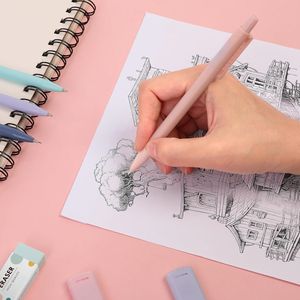 Ensemble de crayons mécaniques 0,5 mm 0,7 mm avec 360 recharges de mine HB, <span class=keywords><strong>4</strong></span> gommes pastel, outils de dessin de haute qualité pour l'école et le bureau - Product Image 5