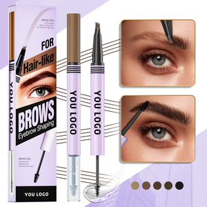 Matita e Gel <span class=keywords><strong>per</strong></span> <span class=keywords><strong>Sopracciglia</strong></span> OEM <span class=keywords><strong>per</strong></span> <span class=keywords><strong>Sopracciglia</strong></span> Più Folte e Definite, Matite <span class=keywords><strong>per</strong></span> <span class=keywords><strong>Sopracciglia</strong></span> <span class=keywords><strong>per</strong></span> Donne con Punta a 4 Forchette e Gel Trasparente - Product Image 4