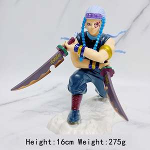 Versione da combattimento demone <span class=keywords><strong>Slayer</strong></span> <span class=keywords><strong>Kimetsu</strong></span> No <span class=keywords><strong>Yaiba</strong></span> che combatte Uzui Tengen auto Crnament figure giocattolo Anime - Product Image 6