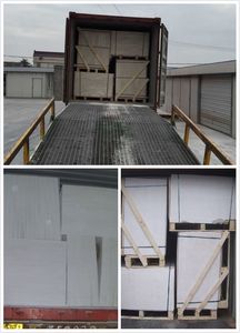 Plaques de façade en <span class=keywords><strong>fibro</strong></span>-<span class=keywords><strong>ciment</strong></span> perforé Vogue, revêtement isolé, panneaux pare-feu, bardage gris, cloison sèche extérieure - Product Image 5