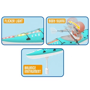 Juguetes acuáticos para niños 2,4G juguete de radio control Paddle kayaks bote pequeño RC juguete para niños - Product Image 5