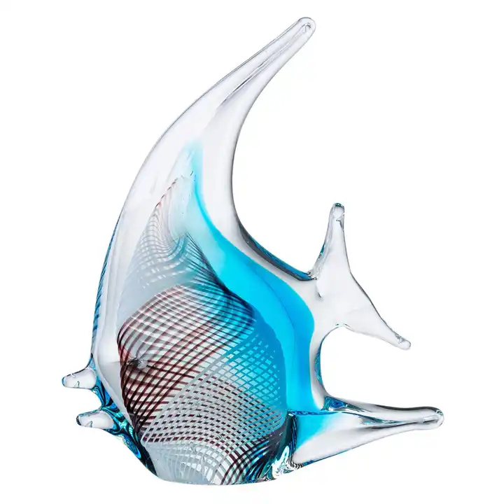 Blue Home mini Glass Fish Decor