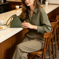 Sac de shopping portable en toile triangulaire, grande capacité, structure robuste, petit format, avec porte-monnaie et dragonne, vente en gros