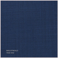 Tissu en laine sergée italienne de luxe pour costumes homme, laine mérinos peignée/polyester, qualité supérieure