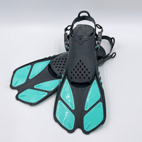 Ensemble de plongée 3 pièces : Masque anti-buée en verre trempé (Silicone+PVC+PC+PP), Palmes de natation et Tube respiratoire sec pour plongée libre et snorkeling