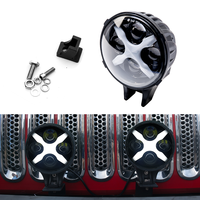 60W LED Spots, JK 6 Pouces LED Lampes de Travail, «X» DRL et Clignotants pour SUV Camion Offroad 4X4 Blanc «X» Ange Yeux