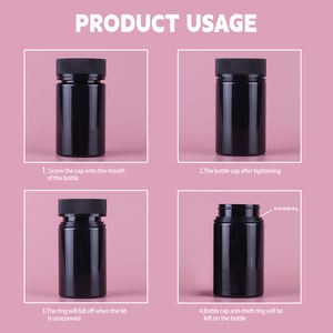 Tùy chỉnh 2oz 4oz rõ ràng Pet nhựa <span class=keywords><strong>Jar</strong></span> với CRC vít đầu cho protein bột và thức ăn vật nuôi bổ sung - Product Image 3