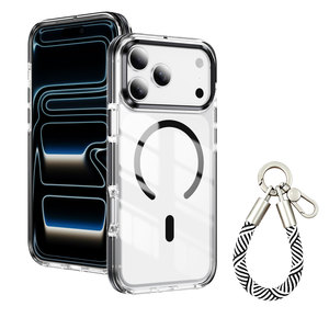 Funda Magnética de Lujo con Carga Inalámbrica para <span class=keywords><strong>iPhone</strong></span> 18 16 17E 15 14 Plus 13 <span class=keywords><strong>12</strong></span> 11 Pro Max con Correa de Mano - Product Image 4