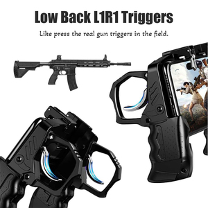Controlador de Juegos Móvil K21 para PUBG, <span class=keywords><strong>Call</strong></span> of <span class=keywords><strong>Duty</strong></span>, Fortnite, Botones de Disparo L1R1, Gamepad Sensible para iOS y Android - Product Image 2