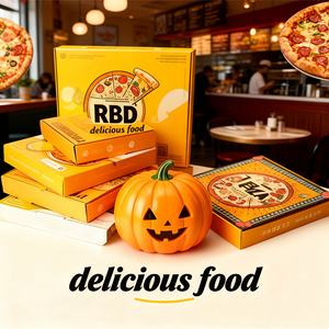 2025 nouvelle boîte à <span class=keywords><strong>Pizza</strong></span> personnalisée réutilisable 33 35 Cm 7/9/12 pouces boîte de livraison d'emballage de <span class=keywords><strong>Pizza</strong></span> en papier ondulé avec votre propre Logo - Product Image 4