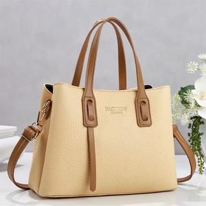 2026 Fashion Women Handbag <b>Top</b> <b>Handle</b> Crossbody Shoulder Tote <b>Bag</b> Durable Zipper Closure <b>Black</b> Contrast Trim Daily Office Purse - Product Image 4