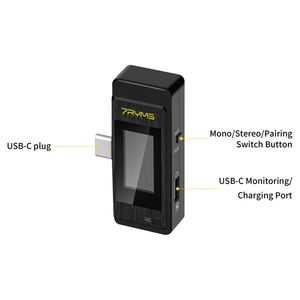 ไมโครโฟนไร้สายขนาด2.4กรัม7 rymmomic Pro ตัดเ<span class=keywords><strong>ส</strong></span>ียงรบกวนแบบสองช่องตัดเ<span class=keywords><strong>ส</strong></span>ียงรบกวนขนาดเล็ก<span class=keywords><strong>ส</strong></span>ำหรับการ<span class=keywords><strong>ส</strong></span>ตรีม<span class=keywords><strong>ส</strong></span>ดและวิดีโอ - Product Image 5
