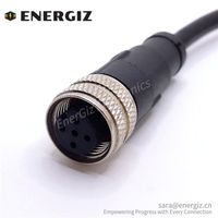 M12-Buchse zu Buchse A-codiertes 5-poliges Kabelstecker-codiertes Kabel mit hoher Konnektivität