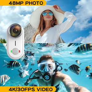 กล้องแอคชั่นขนาดเล็ก 4K แบบพกพา กล้องติดตัวบันทึกวิดีโอได้ กันน้ำ พร้อมกล้องวิดีโอ 4K ขนาดเล็กแบบพกพา - Product Image 3