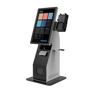 Restaurants 15.6 Inch Touch Screen Kiosk Self Ordering Bill Payment Self Checkout Pos Terminal Machine