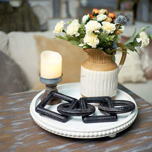 โซ่ไม้แฮนด์เมด4ลิงค์สไตล์โบฮีเมียนชนบทพร้อมโลโก้ที่กำหนดเองสำหรับตกแต่งบ้าน - Product Image 3